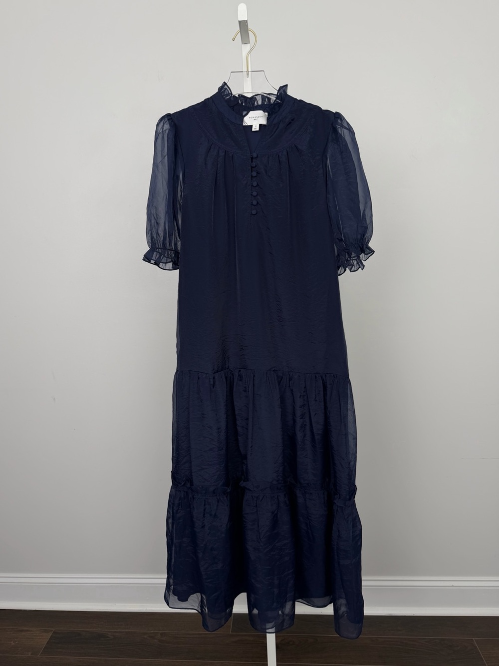 Tuckernuck Navy Chiffon Selena Maxi Dress - Picture 7 of 11